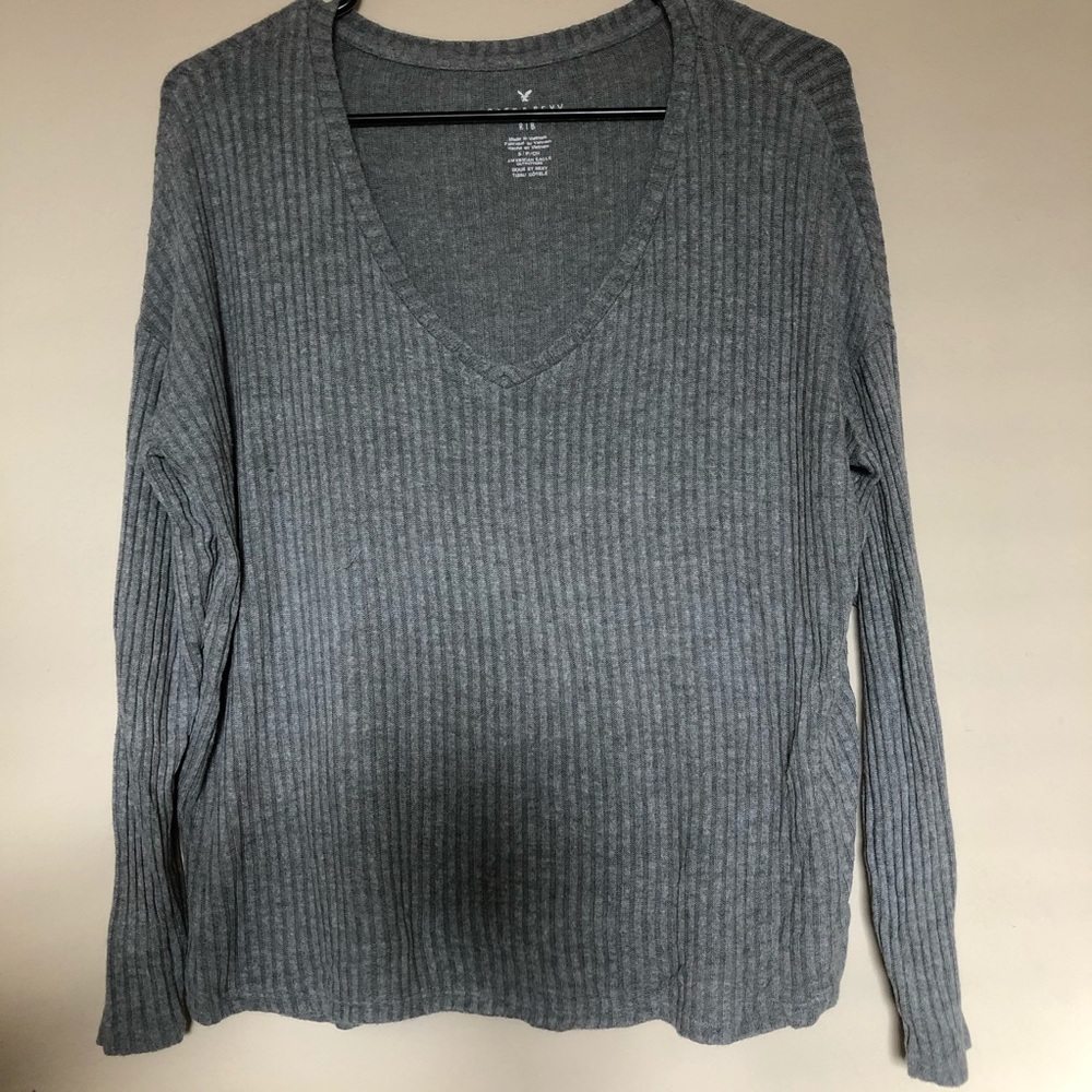 Long Sleeve Knit Top American Eagle